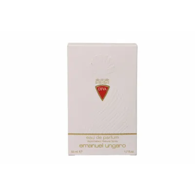A white box of perfume with gold accents and the brand name "DIVA" in red.