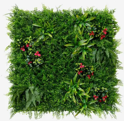 Produktbild von Künstliche Hecke 3D-Paneel 100x100cm realistische Pflanzen Cerrum