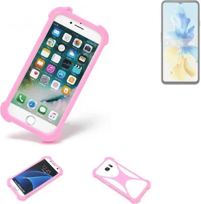 Produktbild von K-S-Trade Handy Hülle kompatibel mit Cubot Note 40 Schutz Hülle Bumper Silikon Schutz Hülle Cover Case Silikoncase Silikonbumper TPU Softcase
