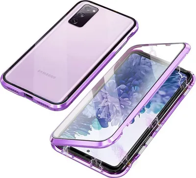 A disassembled phone case with a phone inside, shown against a white background.