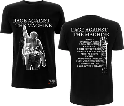 Produktbild von Rage Against the Machine - "BOLA Album Cover" T-Shirt für Herren/Damen Uni RO3248 (M) (Schwarz)
