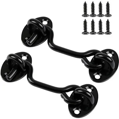 Produktbild von 2x Windhaken - 7,5 cm - Sturmhaken - Deurhaken - Raamhaken - Vastzetters - RVS