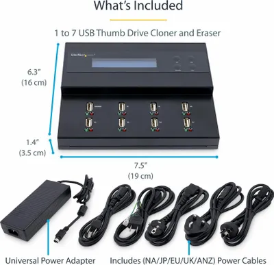 Produktbild von StarTech.com 1:7 Standalone USB Duplizierer und