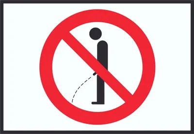 Produktbild von Pinkeln verboten Symbol Schild A3 (297x420mm)