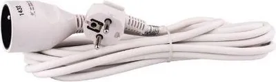 Image de EMOS Câble de rallonge 5 m / 1 prise / blanc / PVC / 1 mm2, P0115