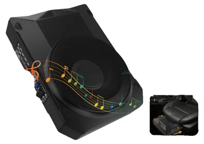 Image de Subwoofer pour voiture, puissance 1000 W, tension 12 V, dimensions 28 cm x 20 cm x 7,5 cm, impédance 2,8 ohms, fréquence 20 Hz – 200 Hz