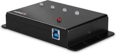 Imagen del producto de Lindy 43374, Concentrador USB 3.0 de 4 puertos, marca LINDY, con carcasa metálica