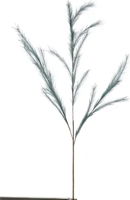 Produktbild von artplants.de Dekozweig Federgras Rispen YECORA, blau, 130cm - Federgras künstlich/Kunstgras/Federgras Deko