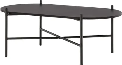 Obrázok produktu pre FURNLUX Konferenčný stolík Pueblo Black 60cm / Hauptfarbe: Schwarz / Abmessungen: 60 x 120 x 45 cm