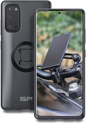 Produktbild von SP CONNECT Moto Bundle fest am Lenker montiert - Samsung S20 Ultra