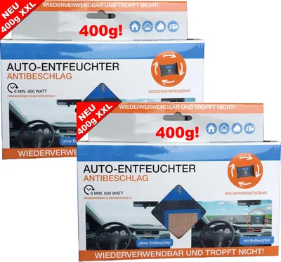 Produktbild von 2x Lafita Profi Auto Luftentfeuchter XL 400g wiederverwendbar Granulat