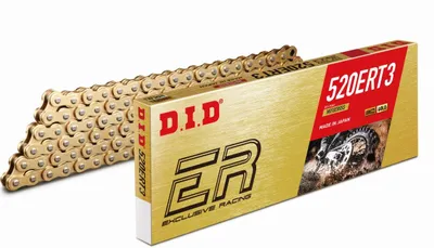 Produktbild von Did 520Ert3G&G-120 Gold / Gold Kette (120-Ring) Ohne O-Ringe (Offen + Verschluss) - Ersetzt 520Ert2