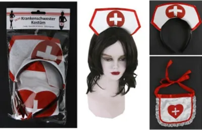 Produktbild von Fasching Fastnacht Kostümset  "Krankenschwester"  2-teilig