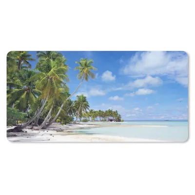 Produktbild von MuchoWow® Mauspad Mousepad Meer - Sonne - Palmen 60x30 cm - Mousepads - Maus Mat - Pad - Mausunterlage - Nachhaltig