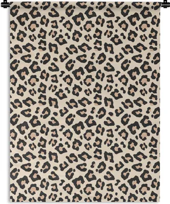 Produktbild von MuchoWow® Wandteppich Wandbehang Pantherdruck - Schwarz - Rosa 90x120 cm Tapisserie Dekoration Wandtuch - Wanddeko