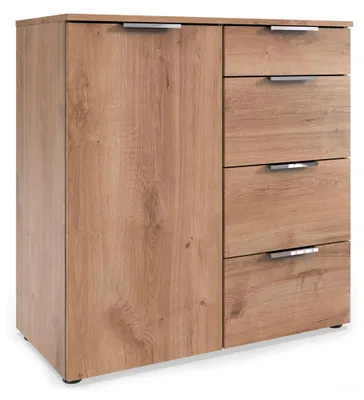 Produktbild von Kombikommode Level Schlafzimmerschubladenkommode Farbe wählbar 84x41x81cm,Plankeneiche