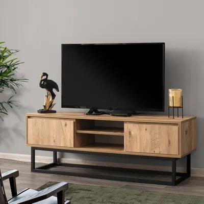Produktbild von Skye Decor, Belinda- Belinda 140KLN, Schwarz,,Pine, TV-Schränke, 50x140x40 cm, 100% Melaminbeschichtete Partikelplatte