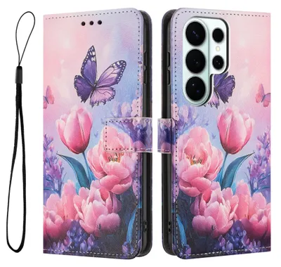 Produktbild von Handyhülle Klapp Schutz für Samsung Galaxy S26 Ultra 5G Kunstleder TPU Motiv