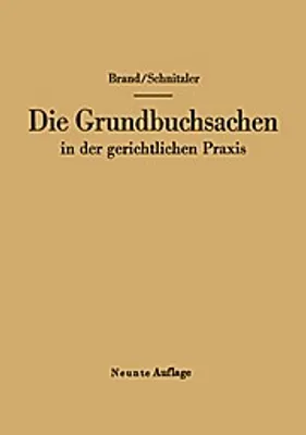 Zdjęcie produktu dla Die Grundbuchsachen in der gerichtlichen Praxis