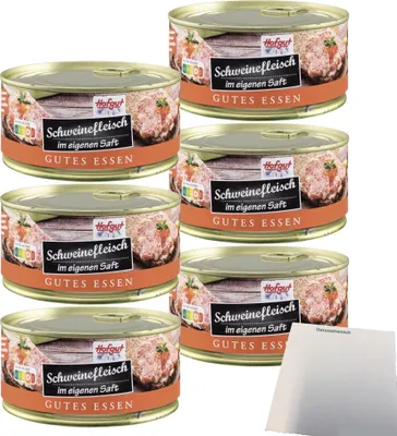 Produktbild von Hofgut Schweinefleisch VPE (6x300g Dose) + usy Block