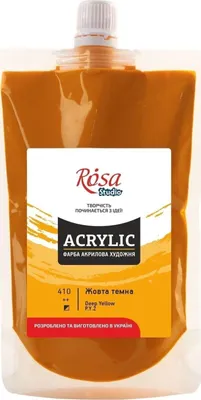 Obrázok produktu pre Rosa Studio Akrylová farba Yellow Deep (410) 200 ml 1 ks