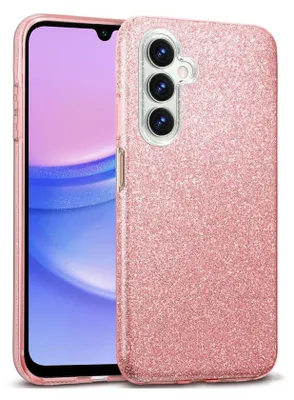 Zdjęcie produktu dla Etui na telefon komórkowy Samsung Galaxy A25 5G brokatowe etui ochronne TPU, różowe złoto
