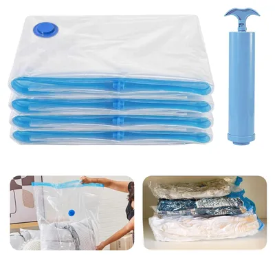 Produktbild von Jumbo Vakuum Aufbewahrungstaschen, Set von 4 mit Handpumpe