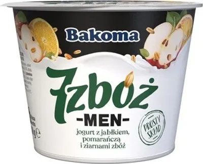 Produktbild von 7 Müsli-Männer Joghurt mit Apfel, Orange und Getreidekörnern 300G