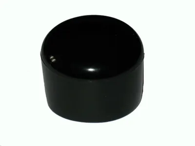 Produktbild von 10 Stück - Kappe für Rundrohr D=34/35 mm - L=26 mm SCHWARZ PVC