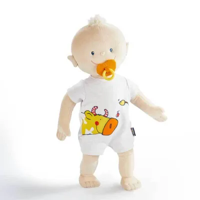 Produktbild von Haba JAKO-O Stoffpuppe Krümel mit Schnuller
