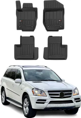 Image de OMAC Tapis de sol en caoutchouc pour Mercedes Classe GL 2006-2012 Noir Premium