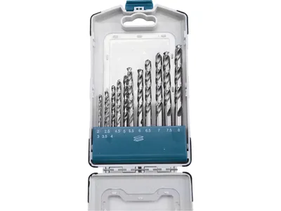 Obrázek produktu pro EXTOL INDUSTRIAL 8701118 vrtáky do kovu, sada 13ks, O 2-8 mm, HSS-G