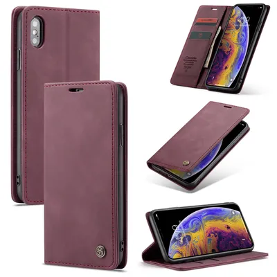 Obrázok produktu pre Puzdro na mobilný telefón Caseme pre Iphone iPhone X / XS-karmínovo červené