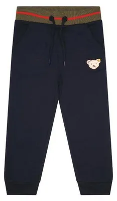 Produktbild von Steiff Kinder Jogginghose aus 95% Baumwolle und 5% Elasthan, navy, Gr.86