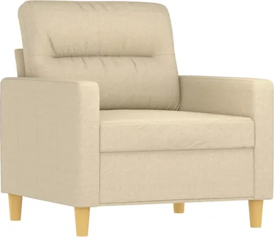 Produktbild von vidaXL Sofasessel Creme 60 cm Stoff