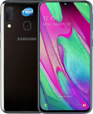 Image de Samsung Galaxy A40 SM-A405F, 15 cm (5.9"), 4 Go, 64 Go, 16 MP, Android 9.0, Noir