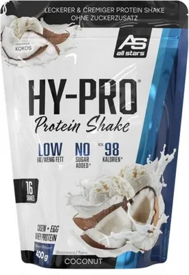 Produktbild von All Stars Hy-Pro Protein Shake - 400 g-Beutel Coconut