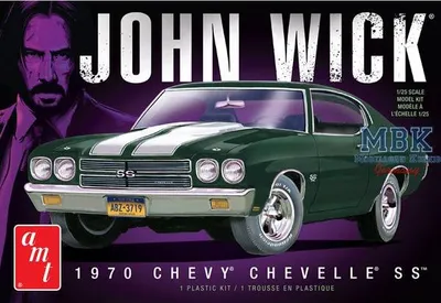 Productafbeelding van AMT 1453 Chevrolet Chevelle SS 1970, John Wick, plastic modelbouwset, schaal 1:25