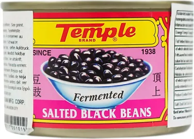 Produktbild von Temple Tausi Fermentierte schwarze Sojabohnen gesalzen 180g
