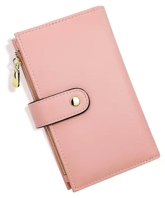 Produktbild von Geldbörsen Damen Portemonnaie Frauen Geldbeutel Groß Damen Geldbörse Rosa für Frauen mit Ausweisfach und Kartenhüllen Klein Portmonee