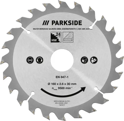 Produktbild von PARKSIDE® Kreissägeblatt Sets (Sägeblattset Ø 160 mm 3 tlg.)