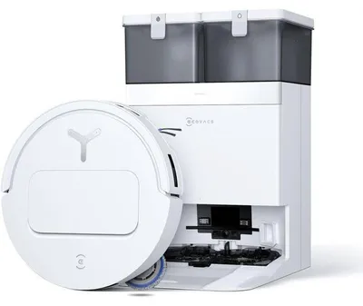 Zdjęcie produktu dla ECOVACS DEEBOT T50 OMNI Gen3 - Robot odkurzający i myjący - Wyposażony w boczne szczotki i rozszerzalną płytę - Moc ssania 25 000 Pa - Mycie w temperaturze 75 °C - Bardzo cienki