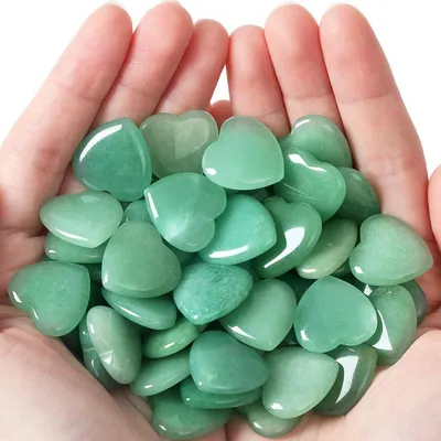 Productafbeelding van 20 groene aventurijn kristallen voor meditatie en decoratie