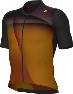 Produktbild von ALÉ Kurzarm Fahrradtrikot - SPRINTER R-EV1 - Orange/Schwarz/Rosa XL