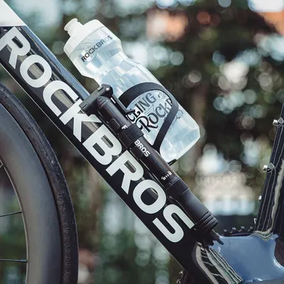 Produktbild von Rockbros 42320010001 Fahrradpumpe + Schraube - Schwarz