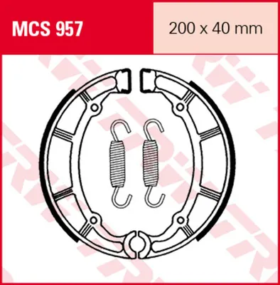 Produktbild von TRW Bremsbackensatz MCS957 XV750 Virago 4FY