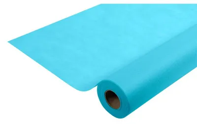 Image de Nappe en spunbond, dimensions 1,20 x 6 mètres, couleur bleu azur
