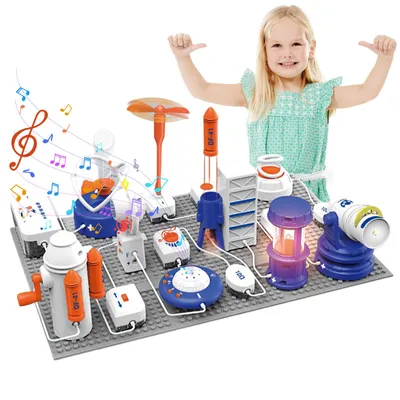 Immagine prodotto di Set didattico da 66 pezzi | Kit di circuiti elettrici | Oltre 150 esperimenti STEM | Comandi vocali con IA | Per bambini dai 6 anni in su