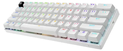 Obrázok produktu pre Logitech G 920-011928, Káblový a bezdrôtový, RF Wireless + Bluetooth, Mechanický spínač kláves, QWERTY, RGB LED, Biela