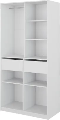 Obrázek produktu pro Vicco Šatní skříň Elmo, 100 x 200 cm se 2 zásuvkami, Bílá